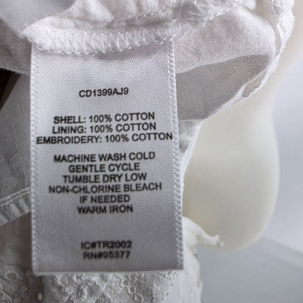Sanctuary Eyelet, White 100% Cotton Dress Size S - Picture 4 of 10